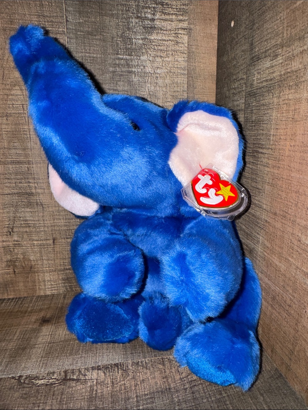 Ty‎ Blue Elephant Plush -16 in